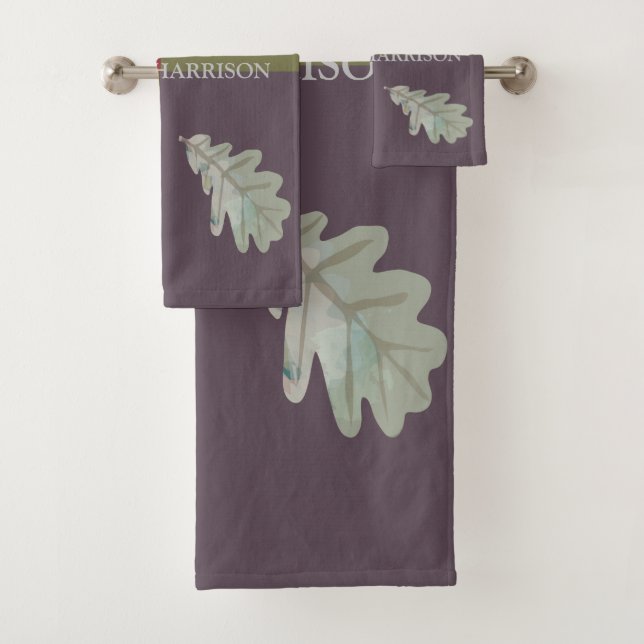 Ensemble de serviettes multicolores (En situation)