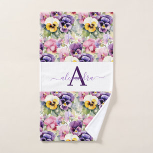 Ensemble de serviettes Pâquerette de printemps à m