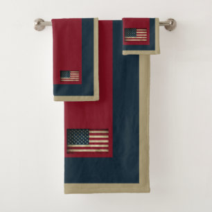 Ensemble de serviettes patriotiques Drapeau Améric