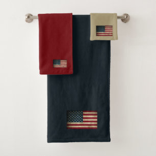 Ensemble de serviettes patriotiques drapeau améric