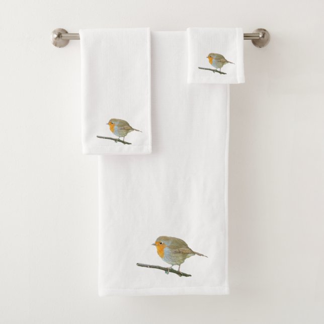 Ensemble de serviettes Robin Redmamel (En situation)