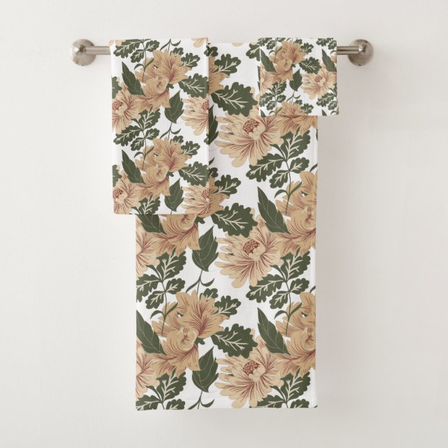 Ensemble de serviettes Rose en or Country (En situation)