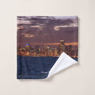 Ensemble de serviettes Skyline de Chicago