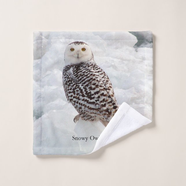 Ensemble de serviettes Snowy Owl (Gant de toilette)