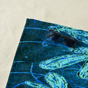Ensemble de serviettes Tango Bleu Danse Libellule