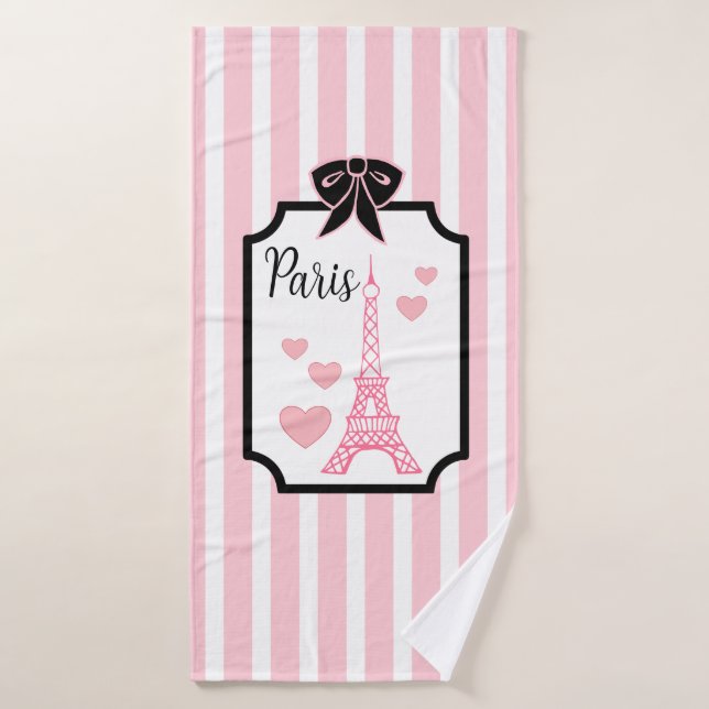 Ensemble de serviettes Tour Eiffel Paris (Serviette de bain)
