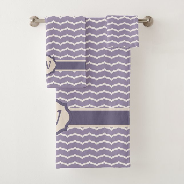 Ensemble de serviettes Zigzag (En situation)