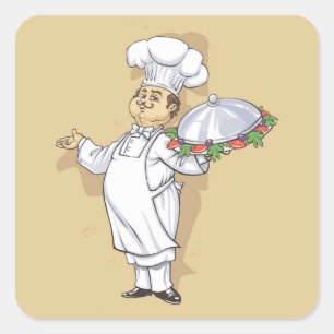 Ensemble de stickers Chef Cartoon très Cool