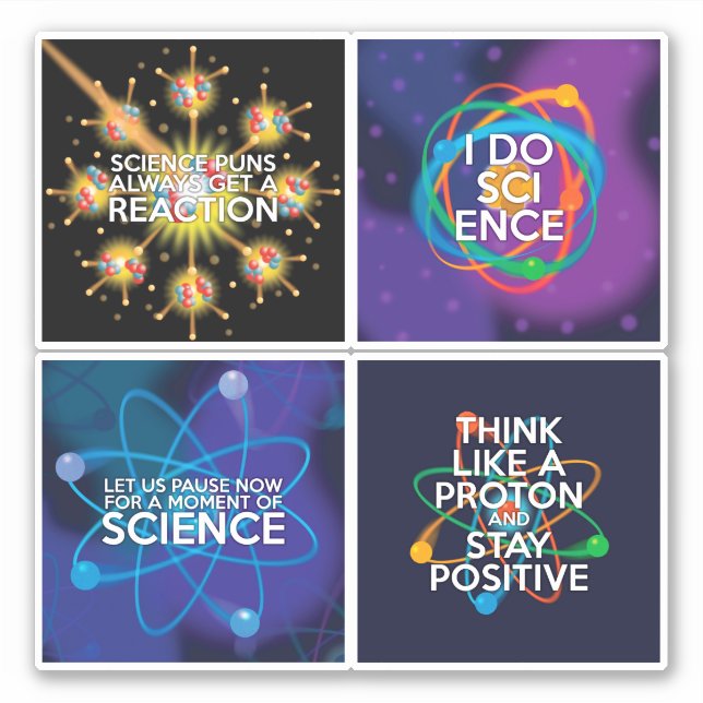 Ensemble de stickers de citations scientifiques am (Devant)