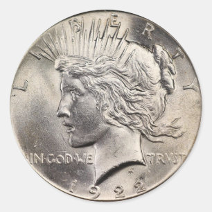 Ensemble de stickers de dollars de paix