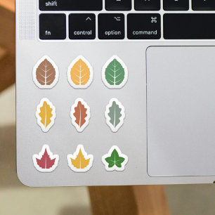 Ensemble de stickers de feuilles d'automne