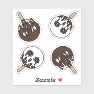 Ensemble de stickers de glace de crâne doux pour l