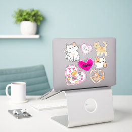 Ensemble de stickers Kitty Cat Valentine