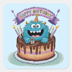 Ensemble de stickers Monster Anniversaire