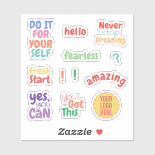 Ensemble de Stickers Motivationnel Encouragement p