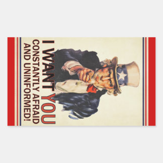 Ensemble de stickers Oncle Sam Satire