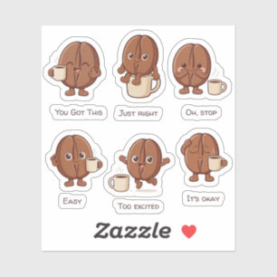 Ensemble de stickers quotidiens sur l'humeur du pe