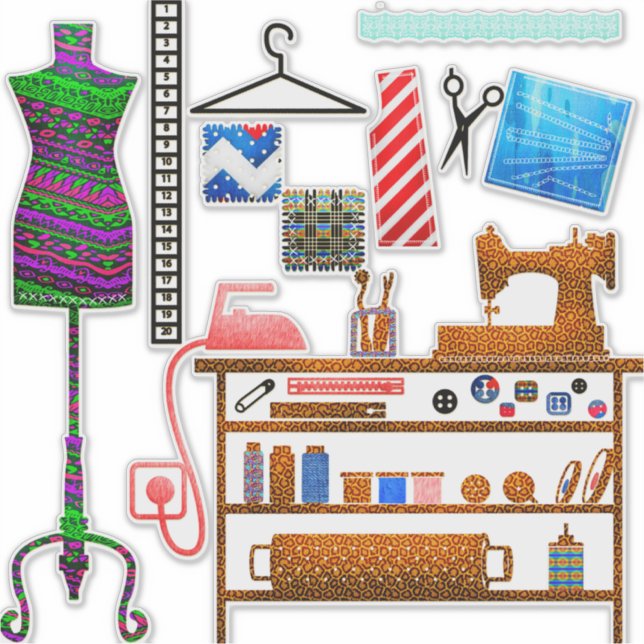 Ensemble de stickers sur mesure (Devant)