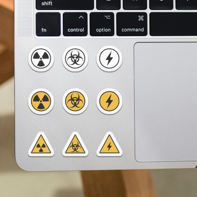 Ensemble de stickers Toxique et Avertissement (Set of Toxic & Warning Stickers)