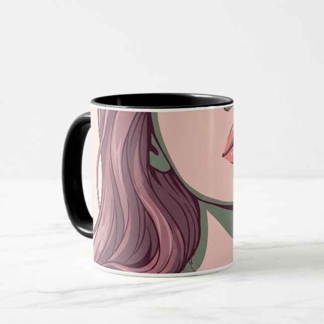 Ensemble de sweat à capuche et de tasse portrait v (Devant gauche)