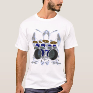 Ensemble de tambour et T-shirt blanc