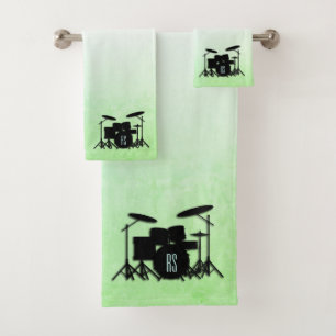 Ensemble de tambour monogramme vert