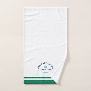 Ensemble de tennis à rayures vertes Crest Navy Gam