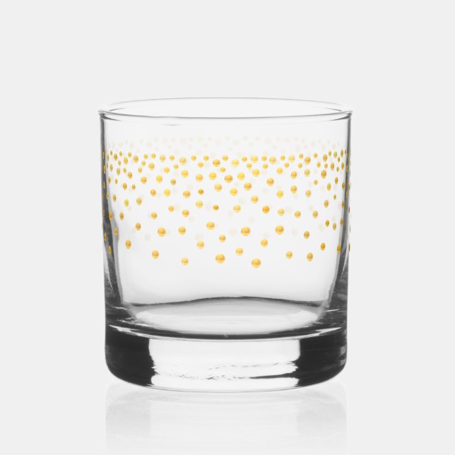 Ensemble de verres à boire Confetti au look métall (Recto)