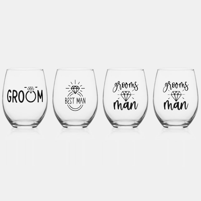 Ensemble de verres à vin – Édition Marié et Garçon (Recto)
