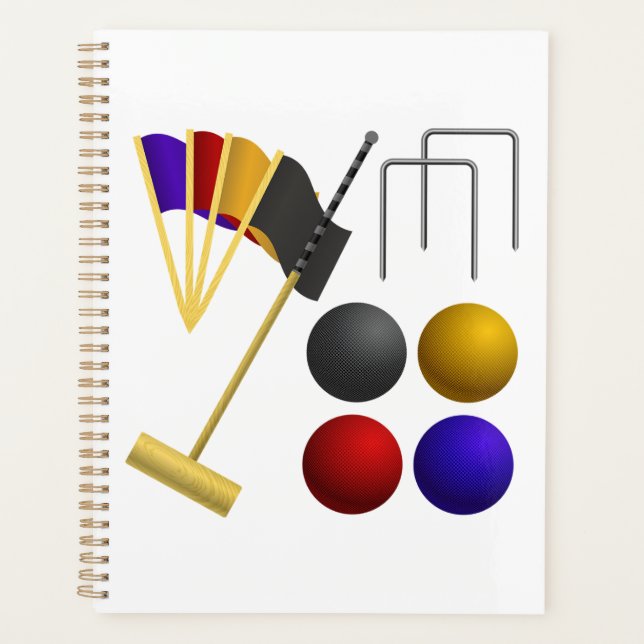 Ensemble d'équipement de croquet Maillet Boules Ar (Devant)