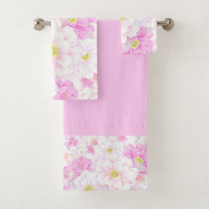 Ensemble floral romantique de serviette de Bath