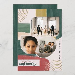 Ensemble & Joyeux Photo Abstraite moderne Noël