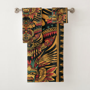 Ensemble Luxueux De Serviettes De Bain Plush Cyan