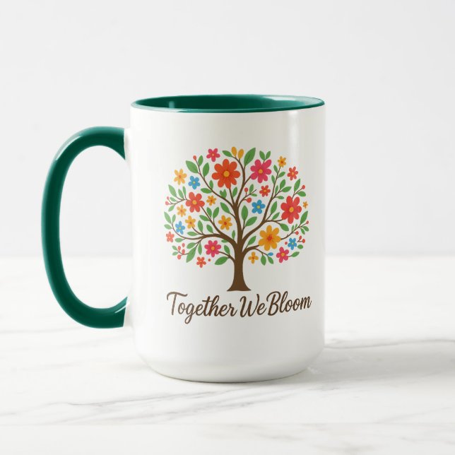 Ensemble Nous Fleurissons Mug Floral (Gauche)