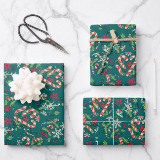 Ensemble papier cadeau Noël