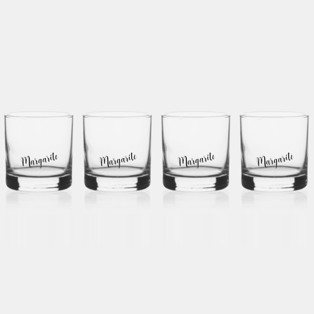 Ensemble personnalisé de verres à whisky (Recto)