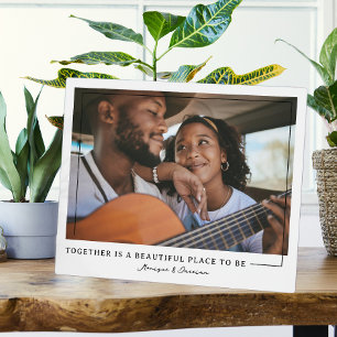 Ensemble   Plaque photo personnalisée pour couples