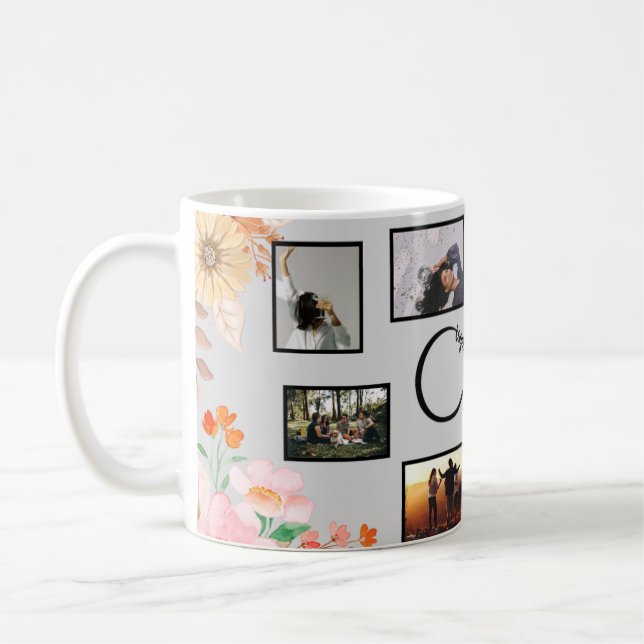 Ensemble pour toujours photo Collage de café Mug (Gauche)