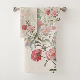 Ensemble rose de serviette de Bath de