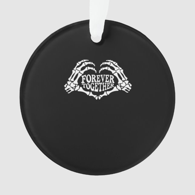 Ensemble Un Coeur Fait De Squelette Mains Classiqu (devant)