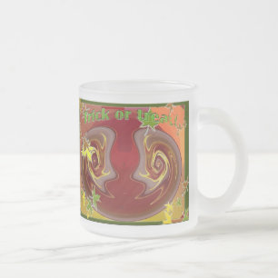 Ensemble varié de mugs en verre abstrait Halloween