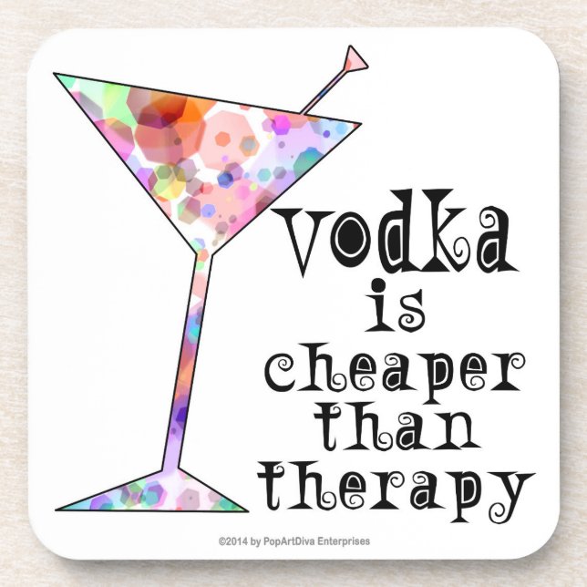 ENSEMBLES DE DESSOUS DE VERRE DE COCKTAIL, VODKA (Devant)