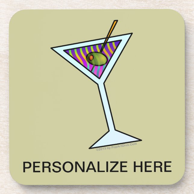 ENSEMBLES DE DESSOUS DE VERRE DE MARTINI (Devant)