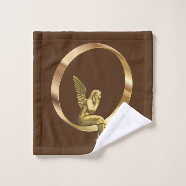Ensembles de serviettes de bain de Noël, Ange de N (Gant de toilette)