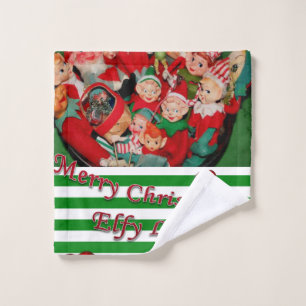 Ensembles de serviettes de bain de Noël, Elfe