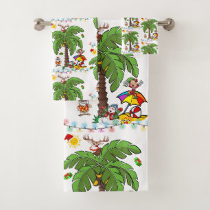 Ensembles de serviettes de bain de Noël, fête de p