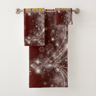 Ensembles de serviettes de bain de Noël, Jésus-Chr