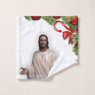 Ensembles de serviettes de bain de Noël, Jésus-Chr