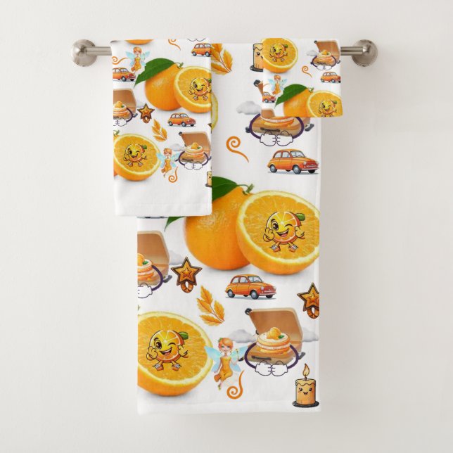 Ensembles de serviettes de bain, Joyeux Anniversai (En situation)