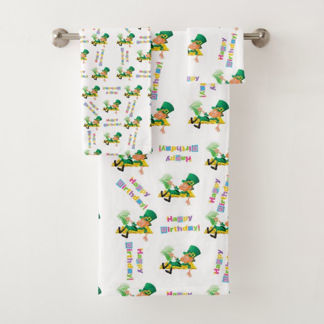 Ensembles de serviettes de bain, Saint-Patrick Joy (En situation)